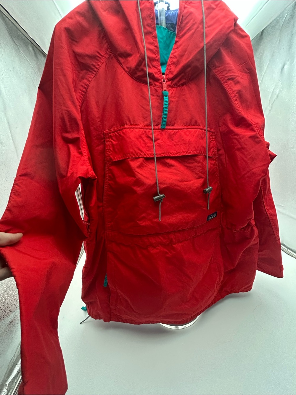 Columbia Sportswear red windbreaker jacket size Men’s Large